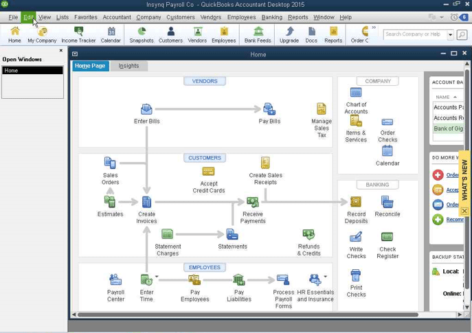 quickbooks send forms preferences